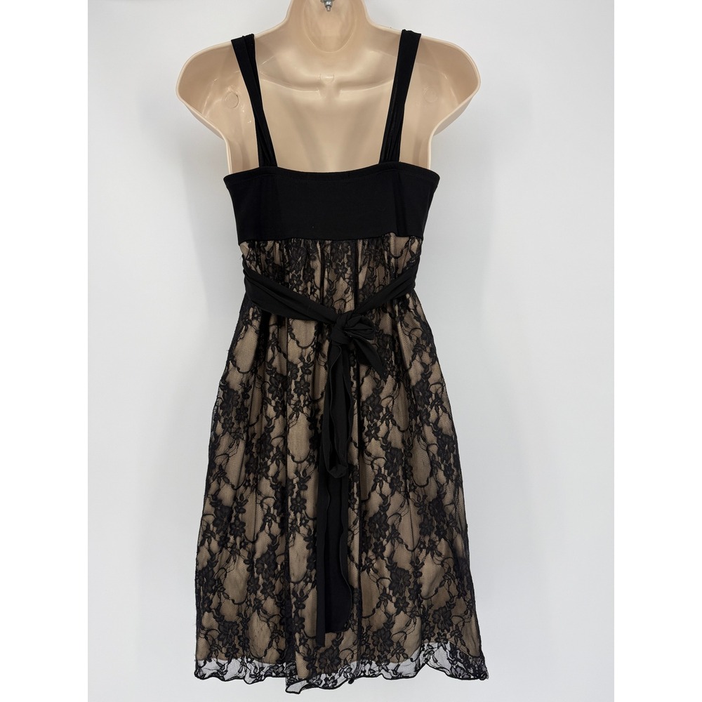 Dark Lace Floral Babydoll Dress‎ M Coquette Fairy Grunge Y2K - Picture 4 of 10